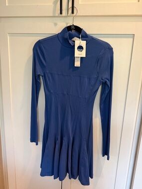 Long-Sleeve Royal Blue Dress (Anthropologie - Daily Practice)